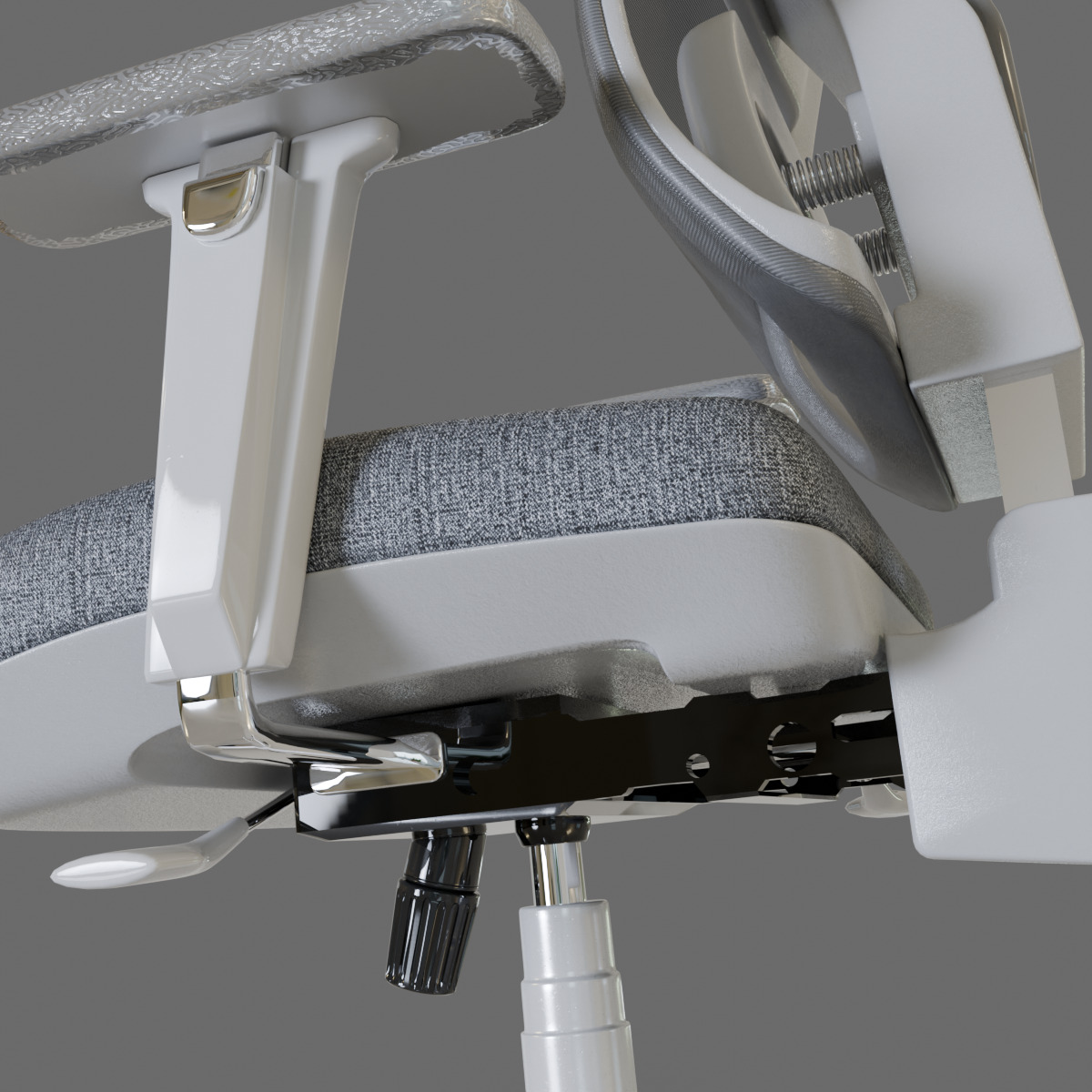 computer chair 06 Low-poly 3D model_12