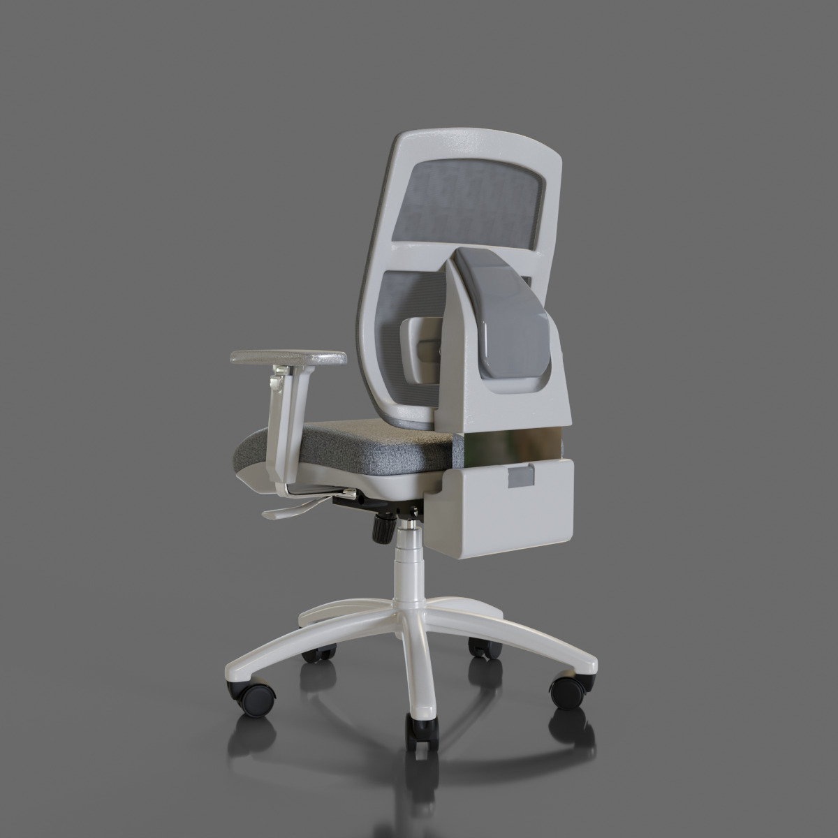 computer chair 06 Low-poly 3D model_5