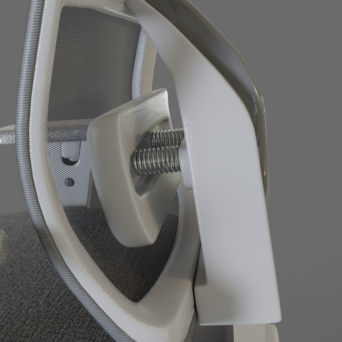 computer chair 06 Low-poly 3D model_10