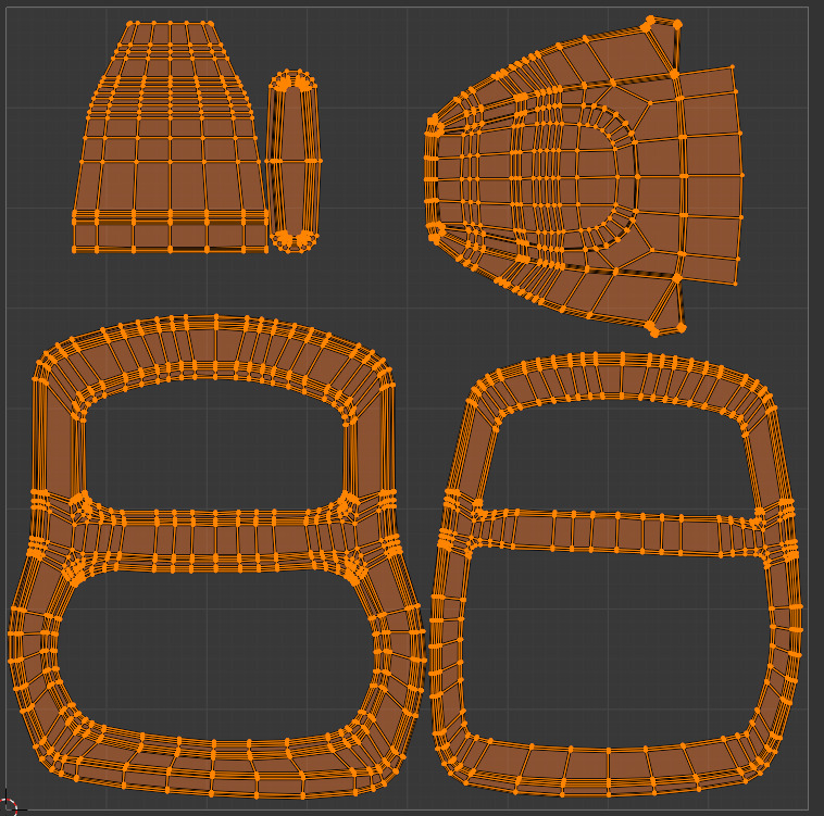 computer chair 06 Low-poly 3D model_17