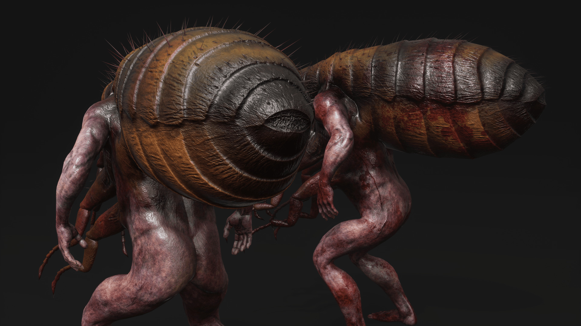 Mutant Flea - Horror Insects Collection Low-poly 3D model_26