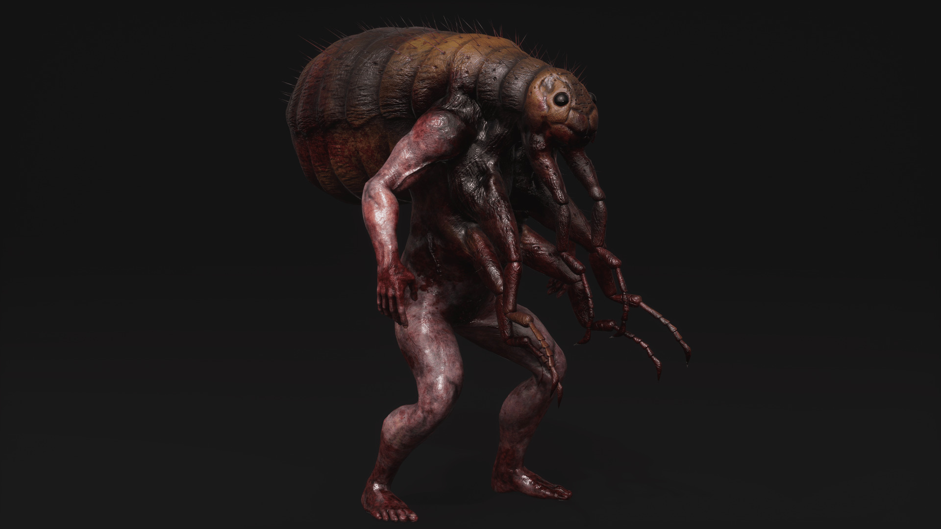 Mutant Flea - Horror Insects Collection Low-poly 3D model_23