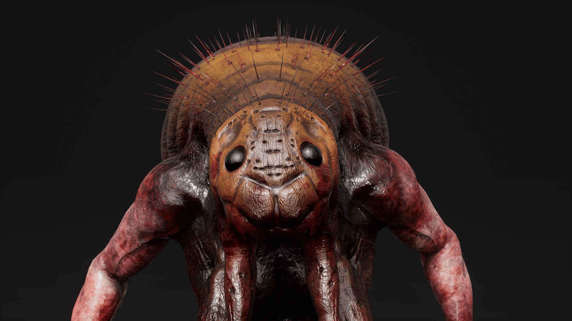 Mutant Flea - Horror Insects Collection Low-poly 3D model_4
