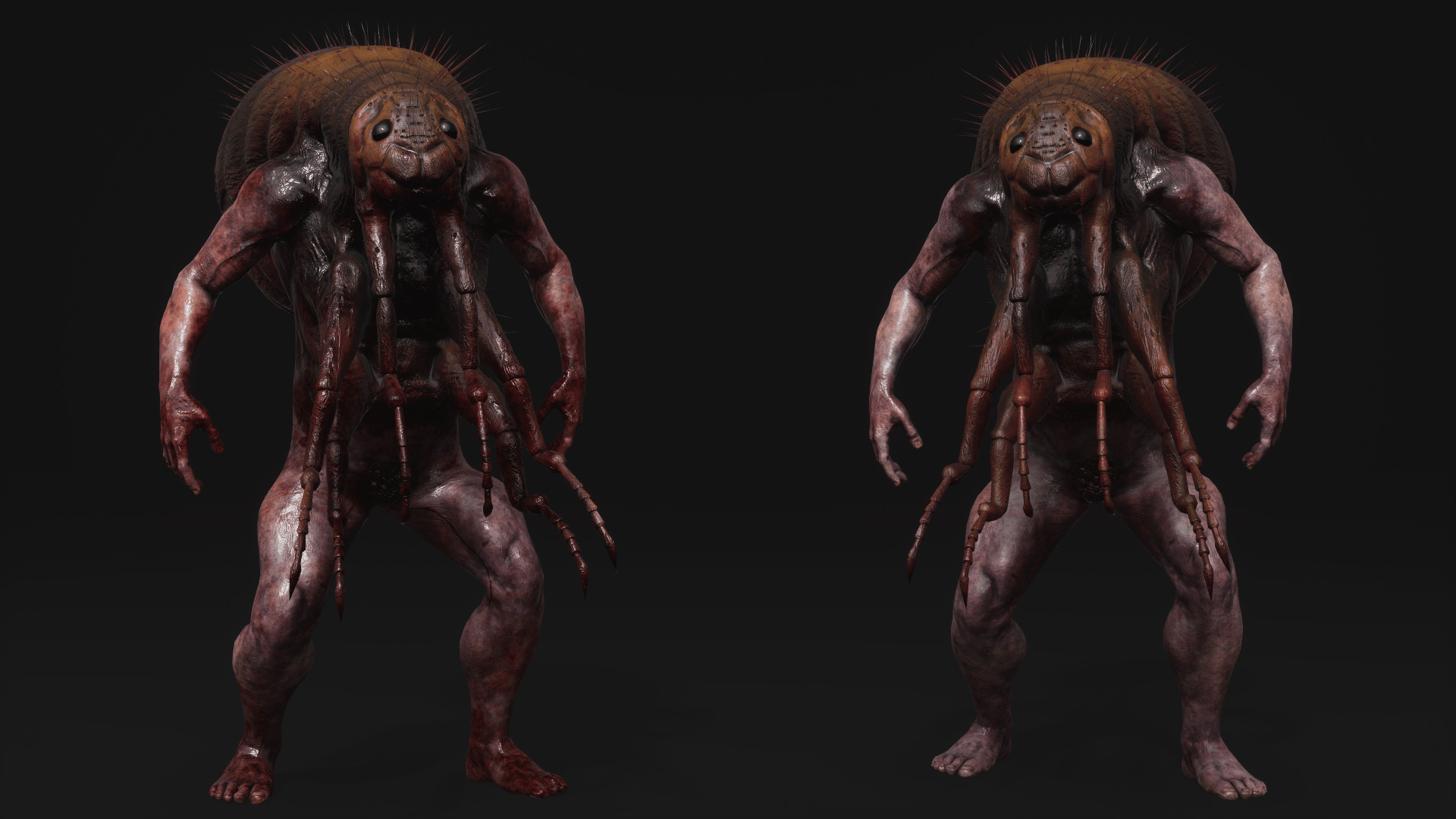 Mutant Flea - Horror Insects Collection Low-poly 3D model_24