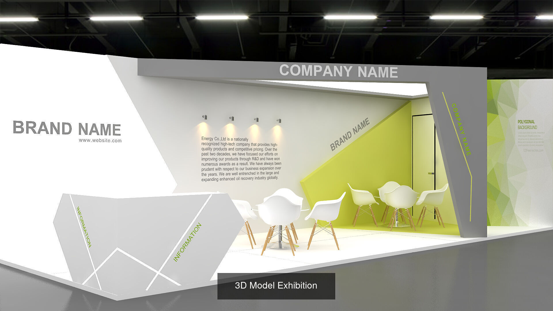 1 with 16 Exhibition Stand  Booth 3D model 3D Model 3D Model Collection_16