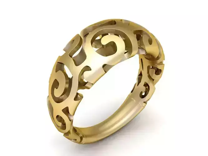 STYLISH FASHIONABLE RING 3D PRINTABLE MODEL