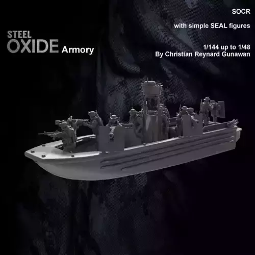 US SOCR Special Operations Craft Riverine boat for 3D printing