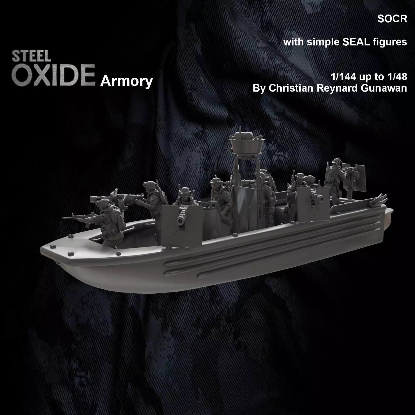 US SOCR Special Operations Craft Riverine boat for 3D printing 3D print model_0