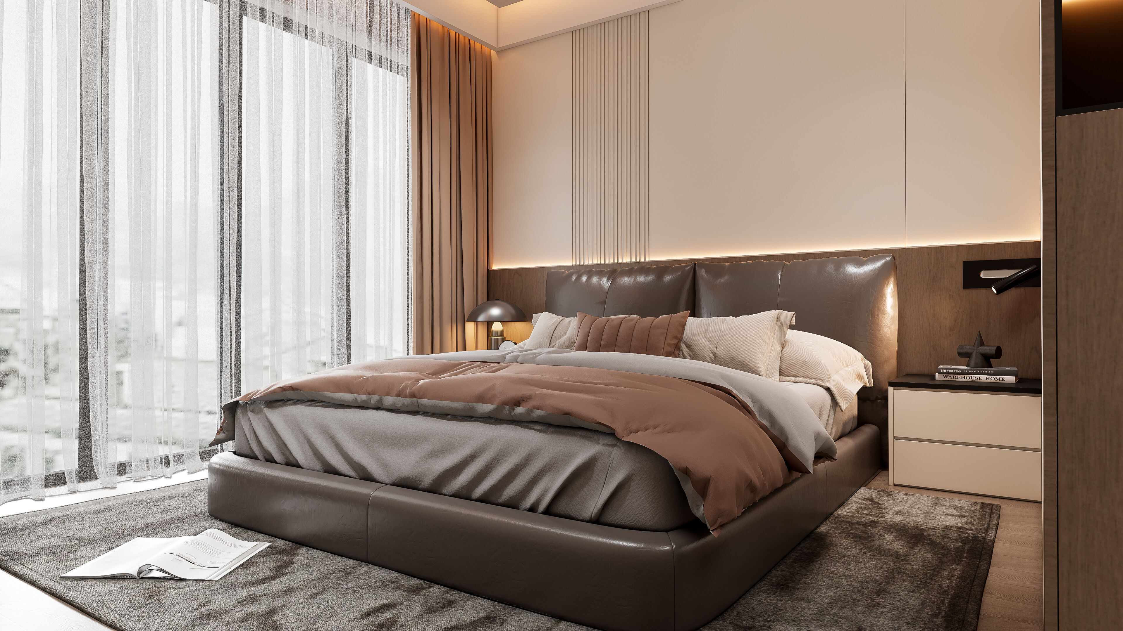 Italian bedroom 6 3D model_2