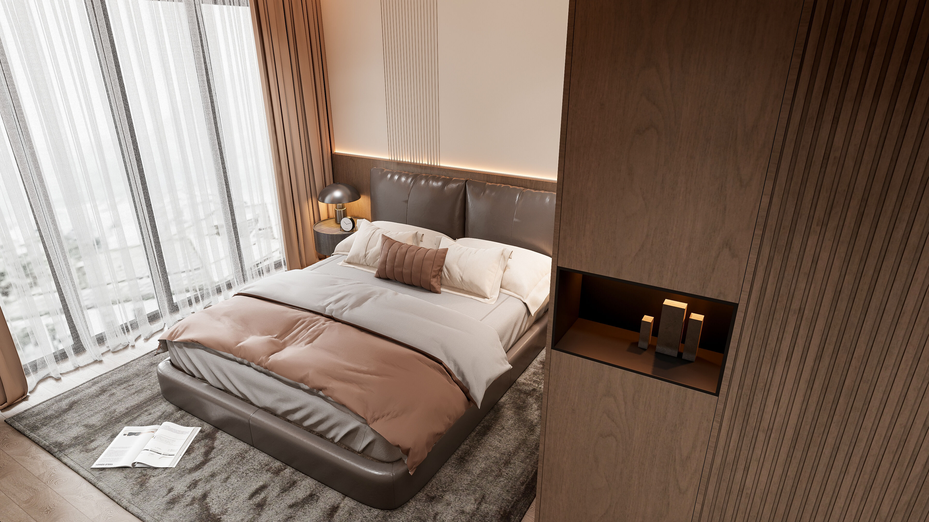 Italian bedroom 6 3D model_8