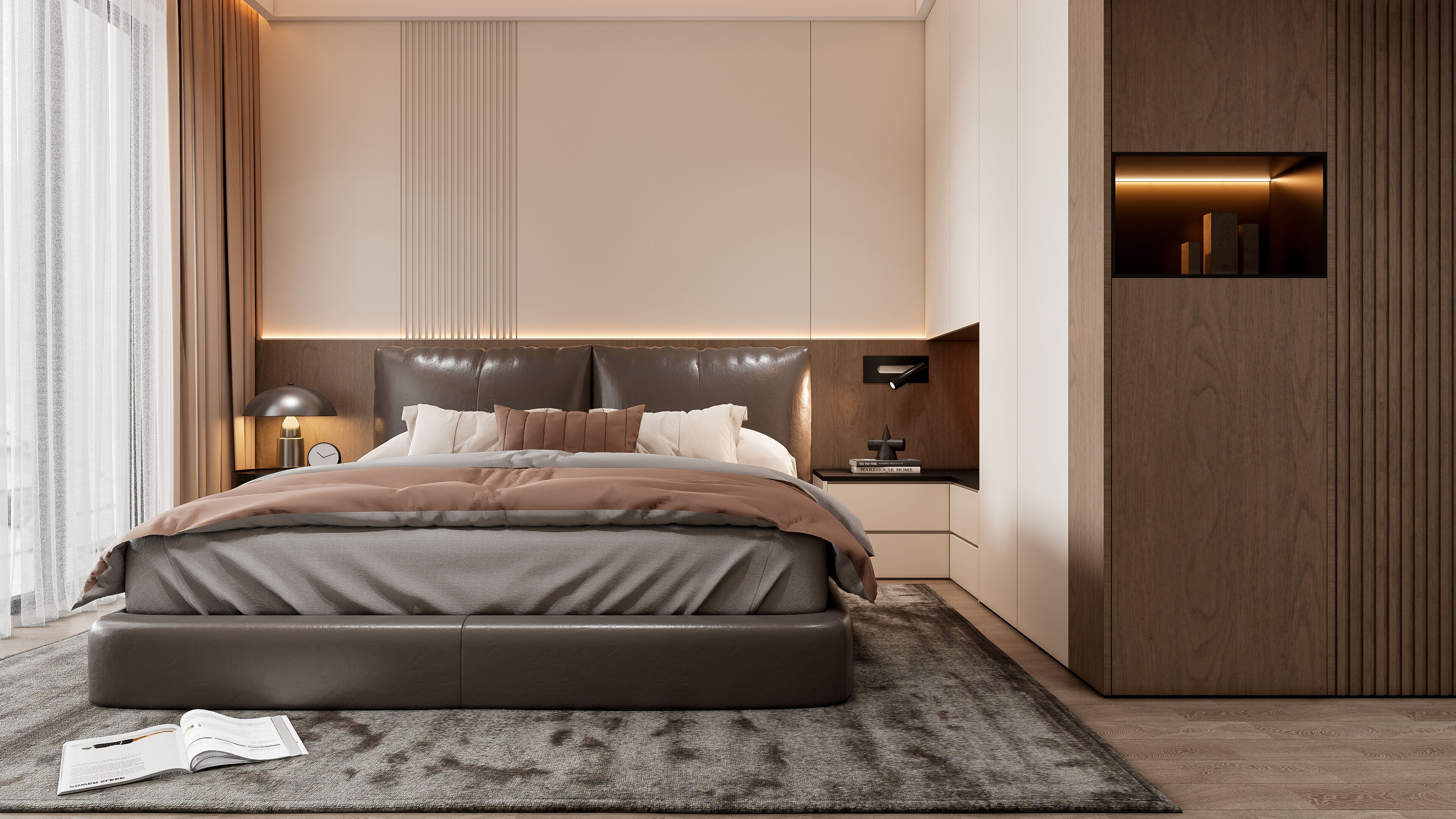 Italian bedroom 6 3D model_17