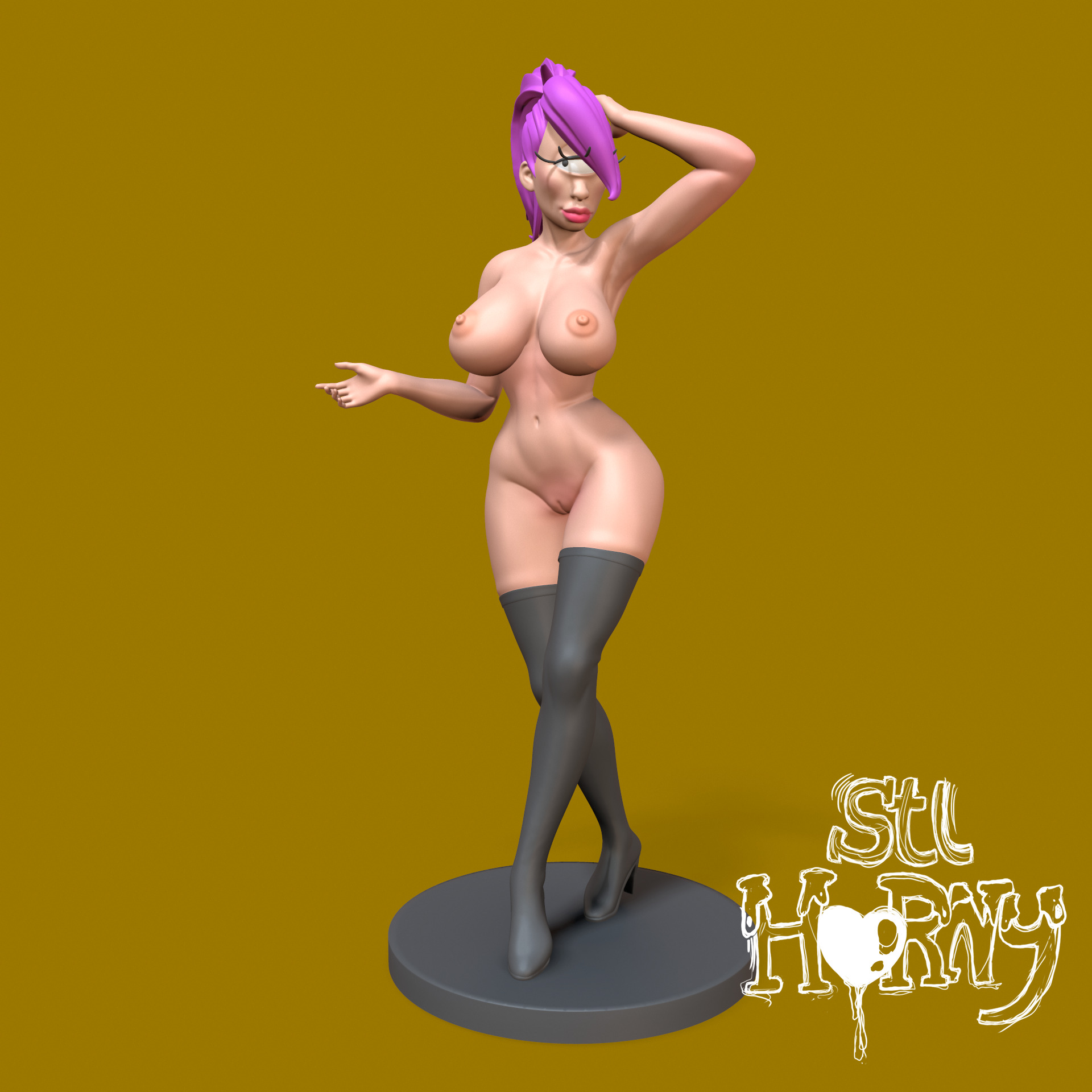 Leela Futurama 3D print model_15