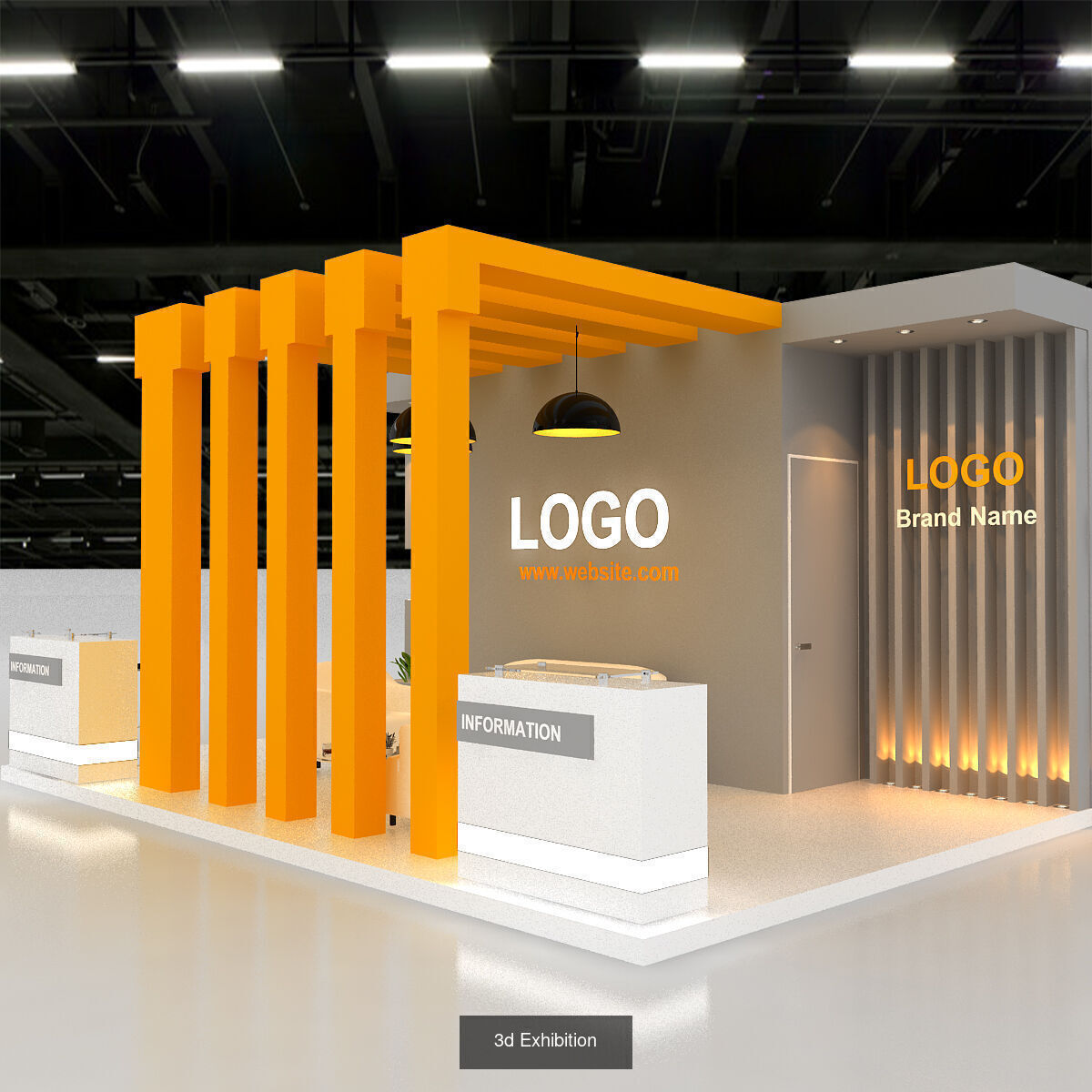 10 Exhibition Stand Stall Booth 3D model Collection Vol-03 _10
