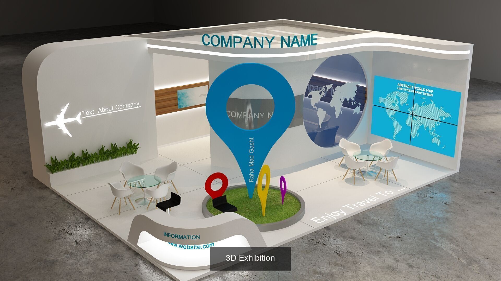 10 Exhibition Stand Stall Booth 3D model Collection Vol-03 _8