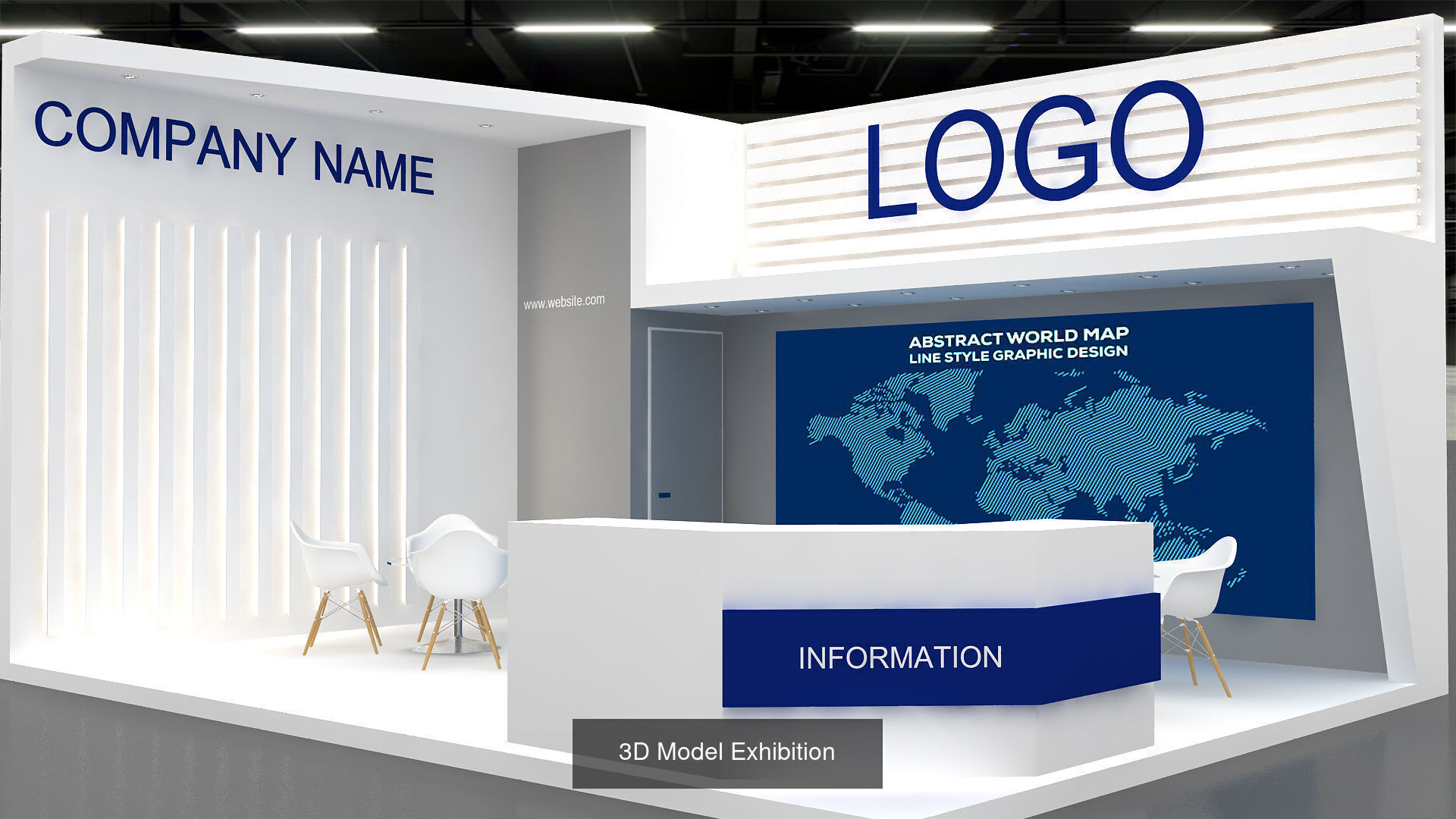 10 Exhibition Stand Stall Booth 3D model Collection Vol-03 _5