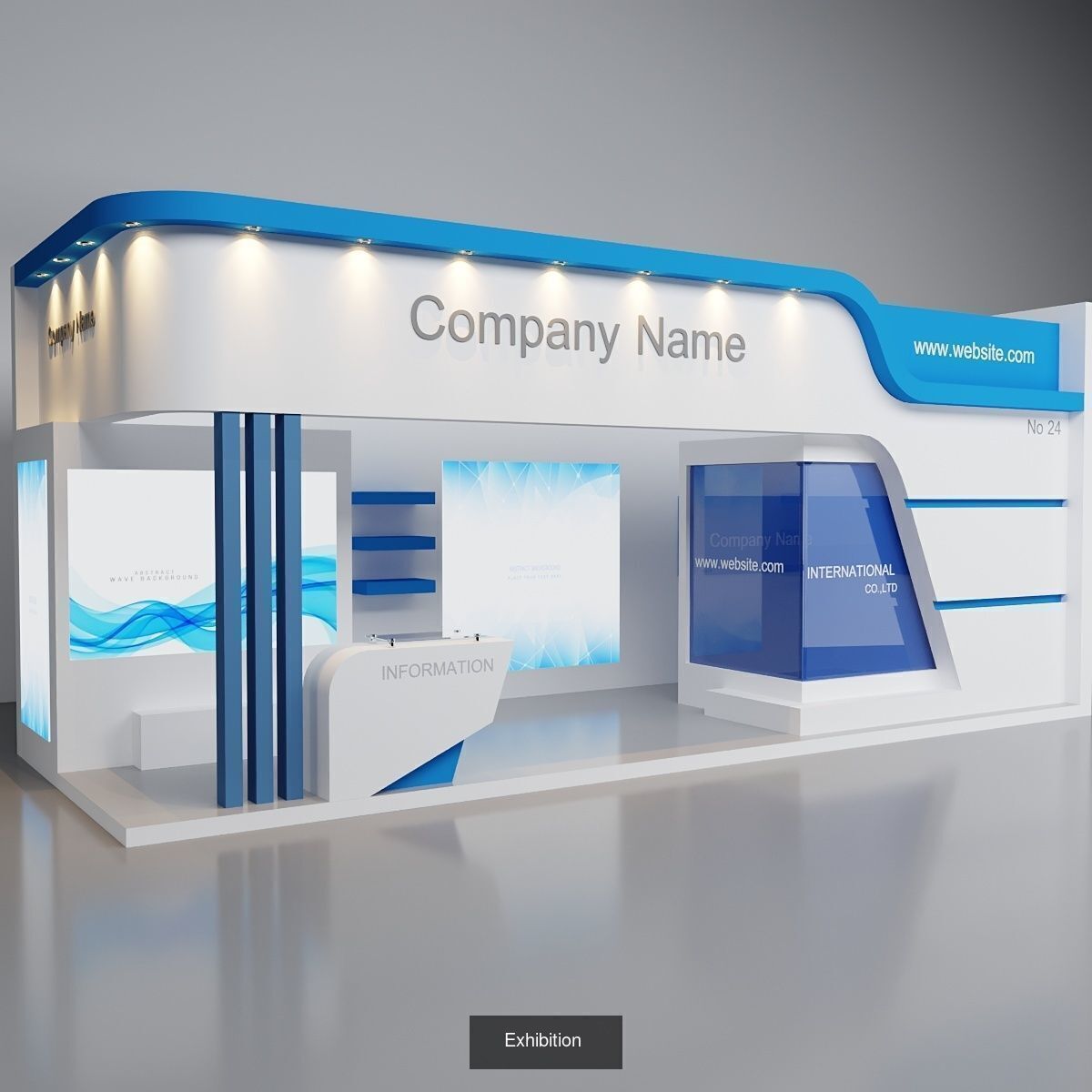 10 Exhibition Stand Stall Booth 3D model Collection Vol-03 _2