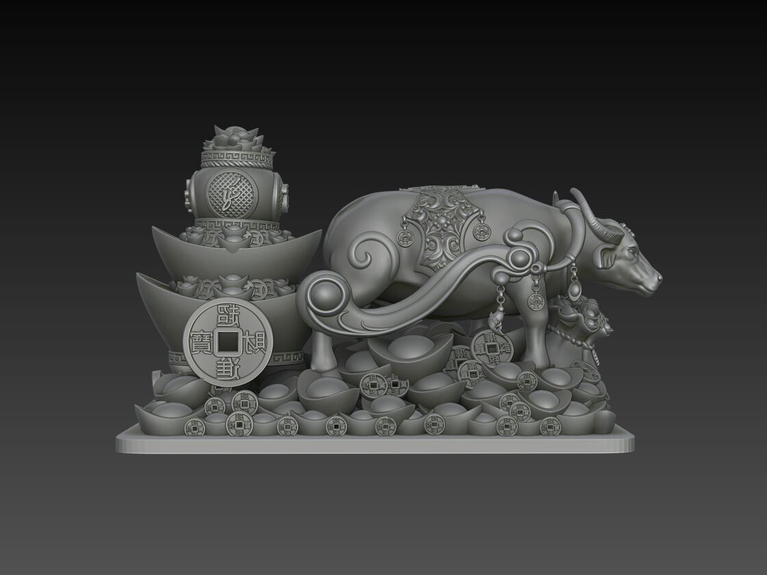 Zodiac Ox 3D Model 3D print model_2