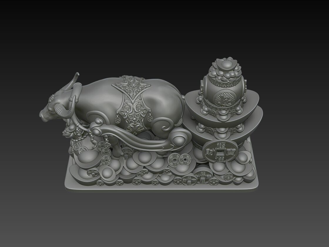 Zodiac Ox 3D Model 3D print model_3