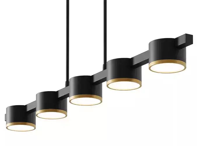 Pendant row chandelier Goldlux Mirella