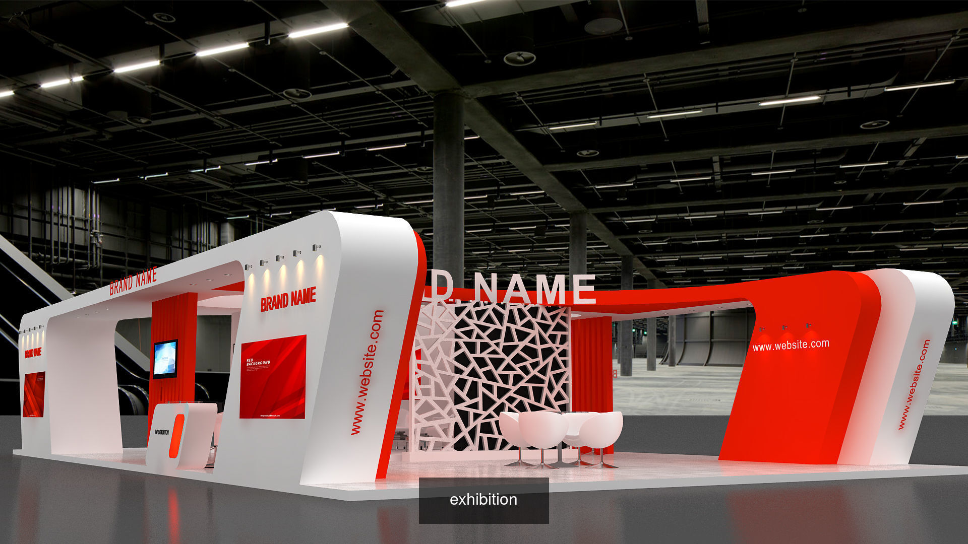10 Exhibition Stand Stall Booth 3D Model Collection 4 _10