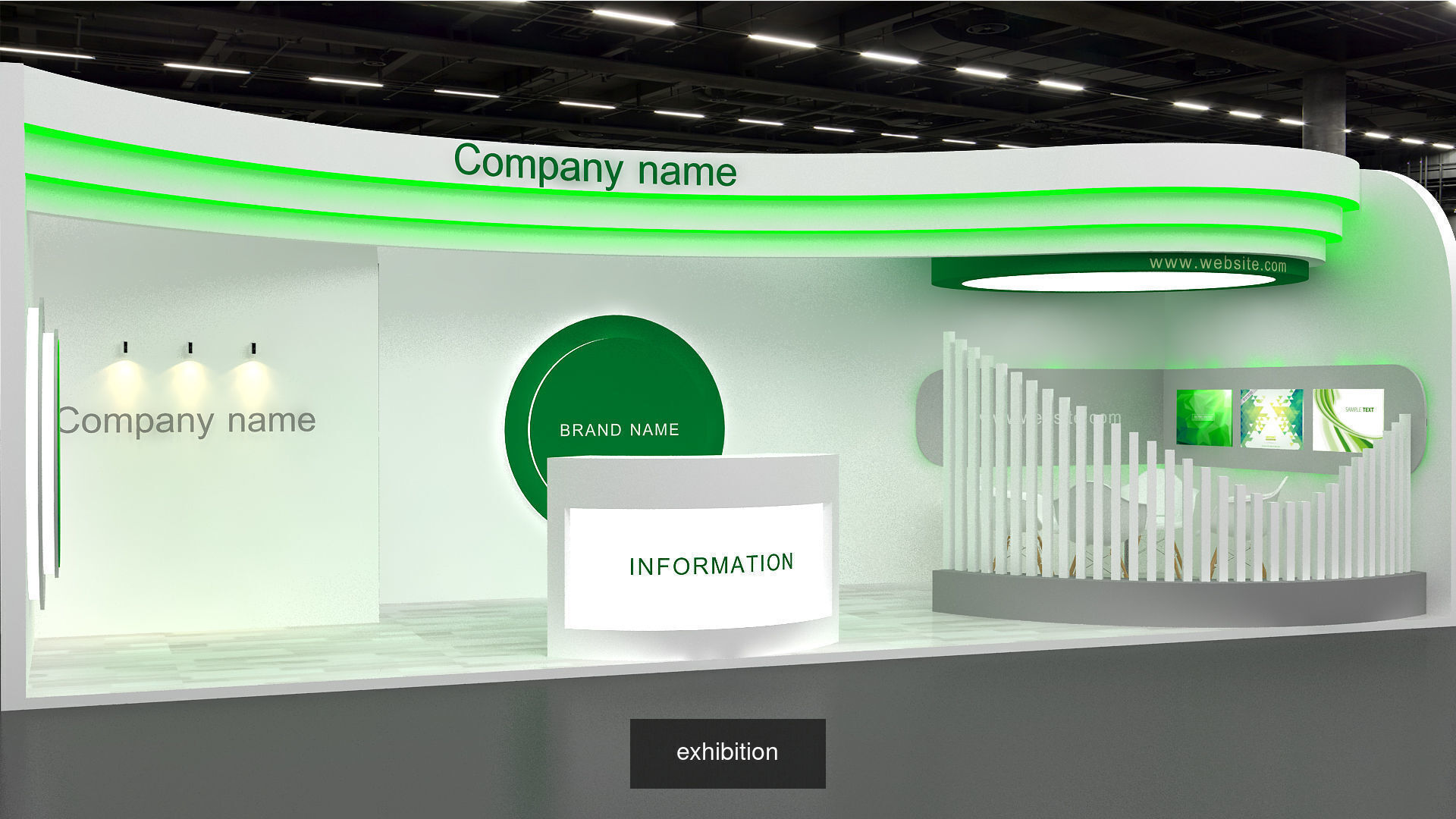 10 Exhibition Stand Stall Booth 3D Model Collection 4 _7