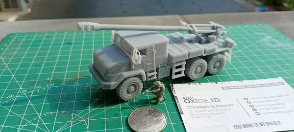 France 155mm CAESAR self-propelled howitzer 3D print model_6