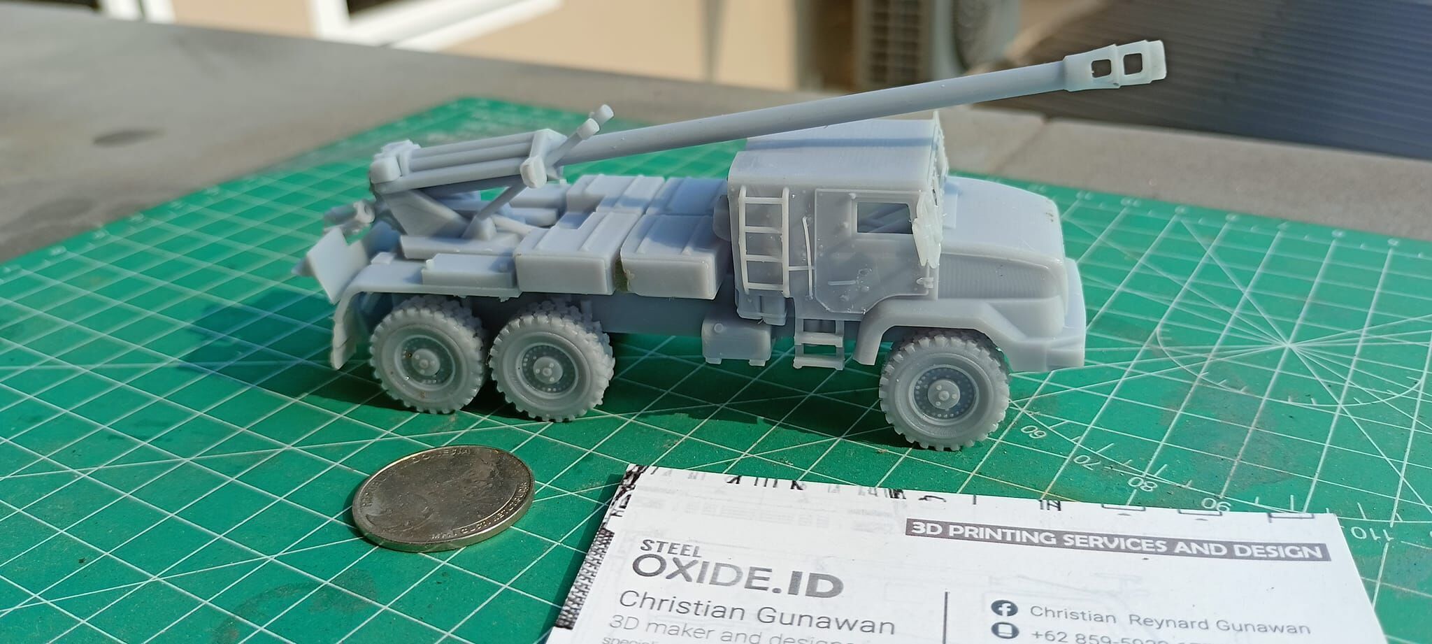 France 155mm CAESAR self-propelled howitzer 3D print model_1