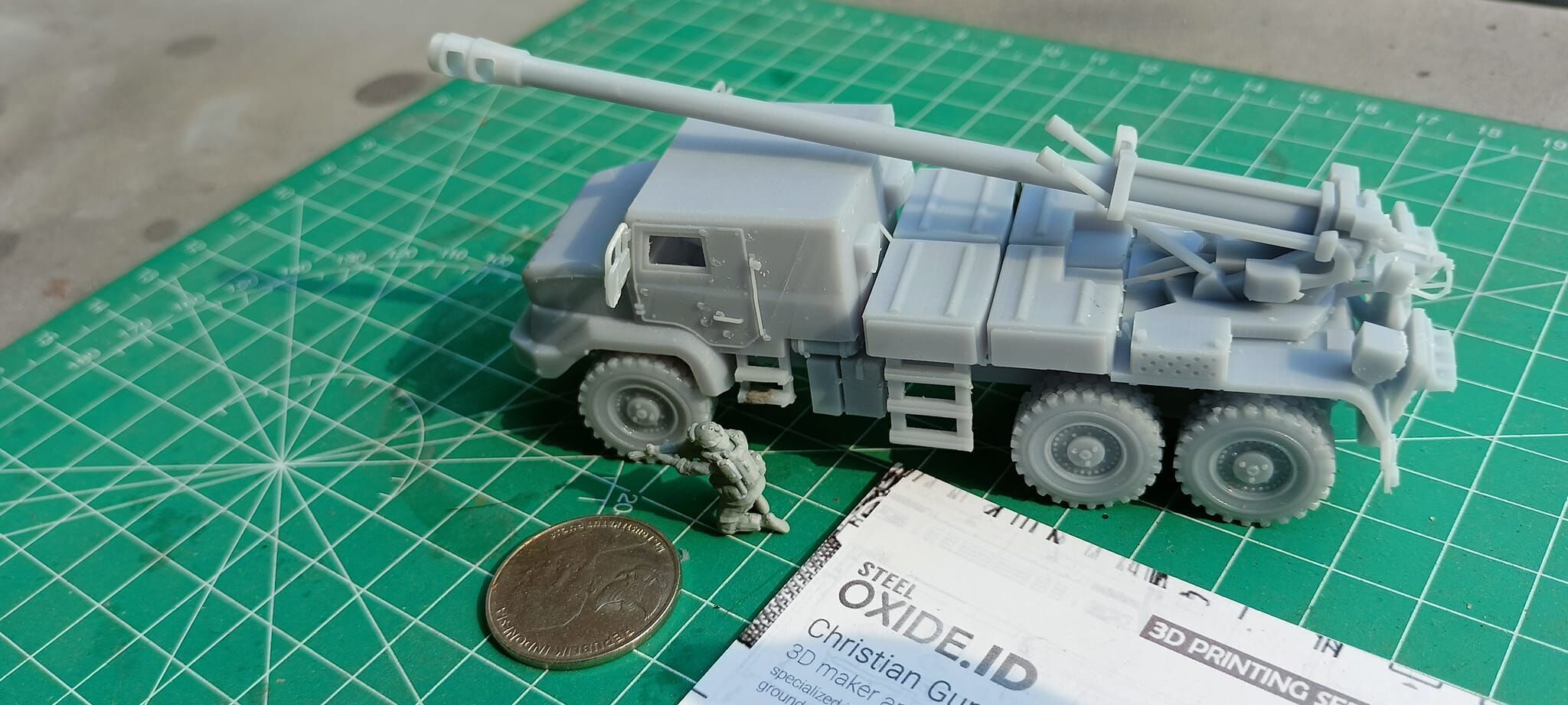 France 155mm CAESAR self-propelled howitzer 3D print model_2