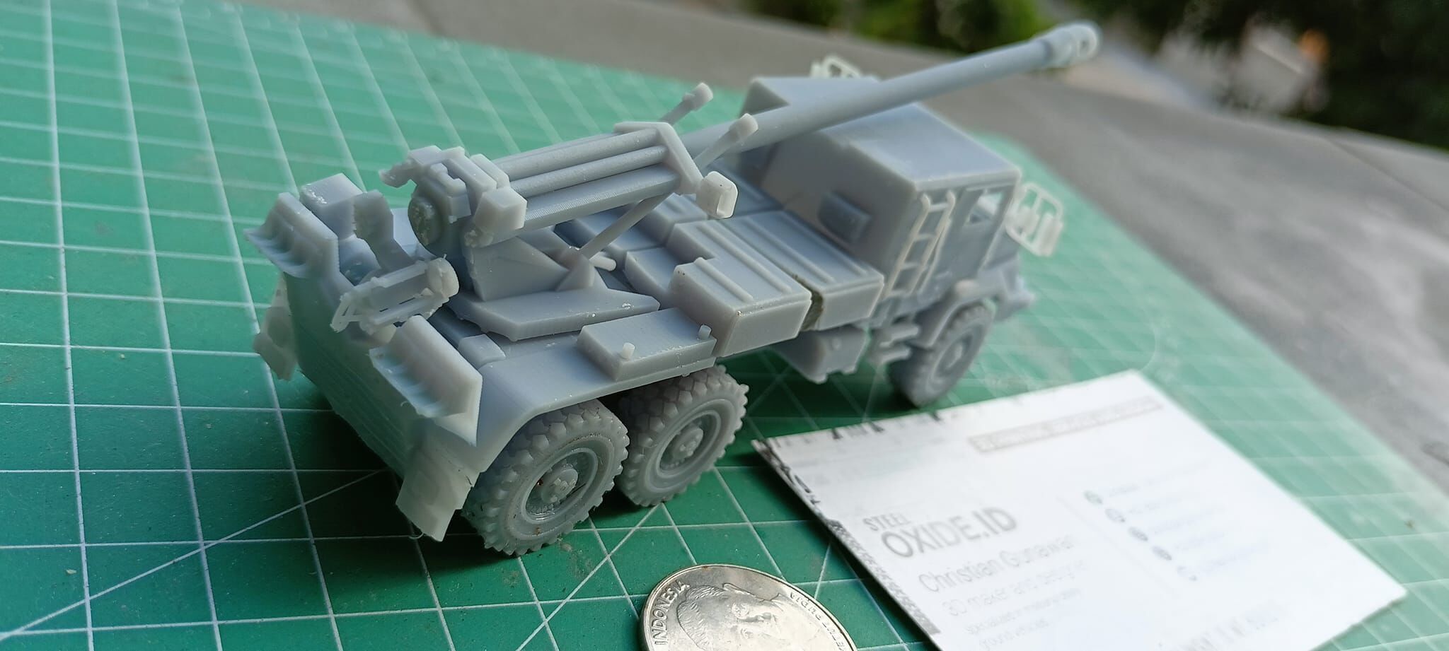 France 155mm CAESAR self-propelled howitzer 3D print model_3
