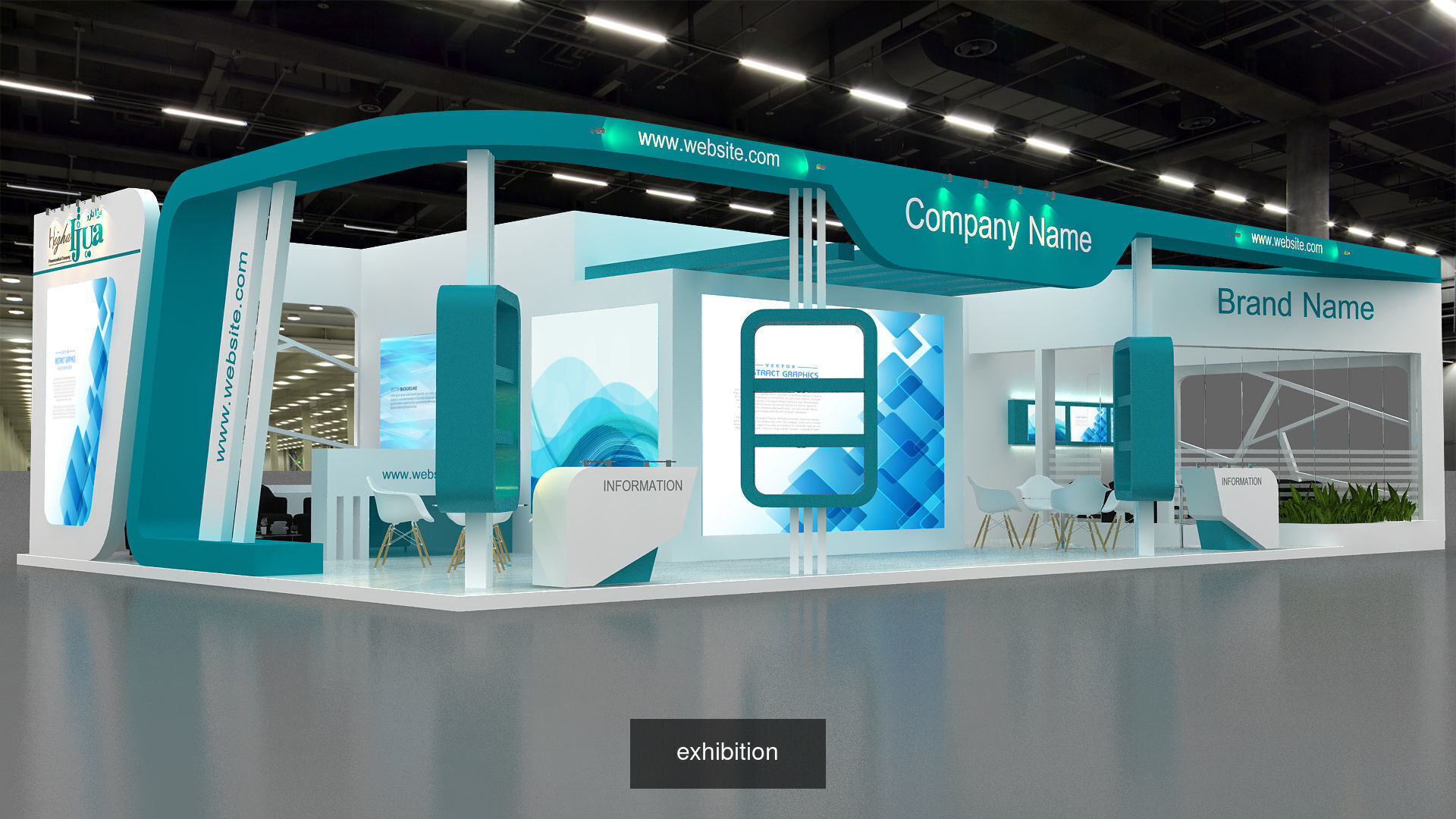 10 Exhibition Stand Stall Booth 3D Model Collection 6 _10