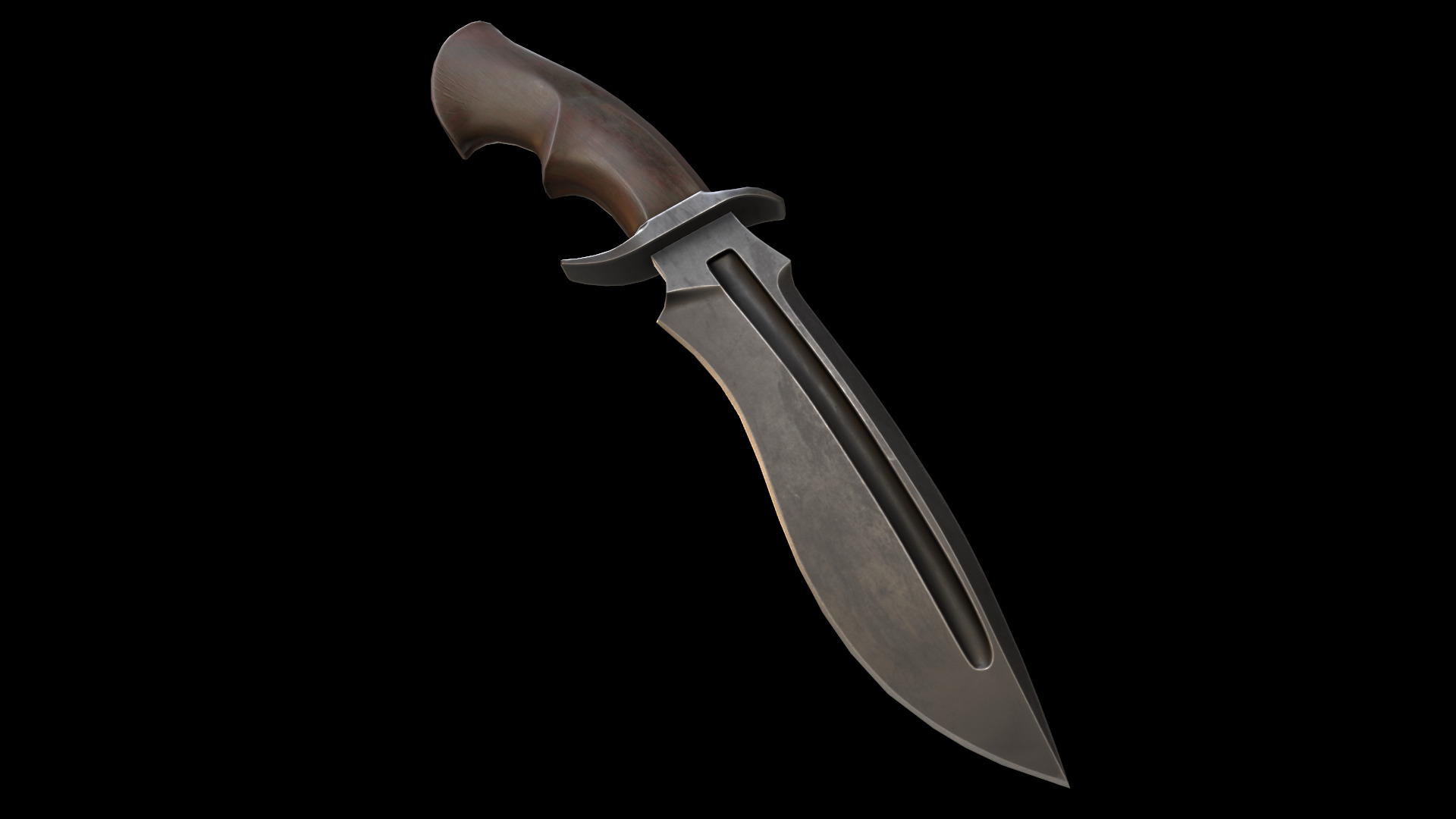 KnX knive lowPoly Low-poly 3D model_9