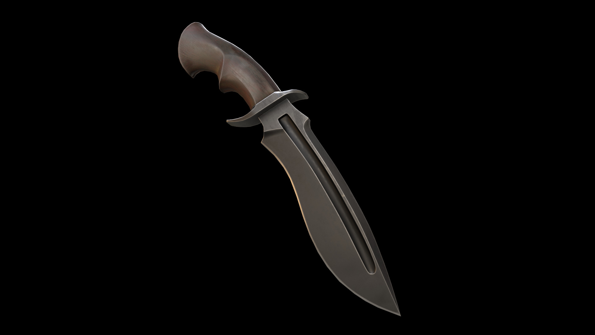 KnX knive lowPoly Low-poly 3D model_6