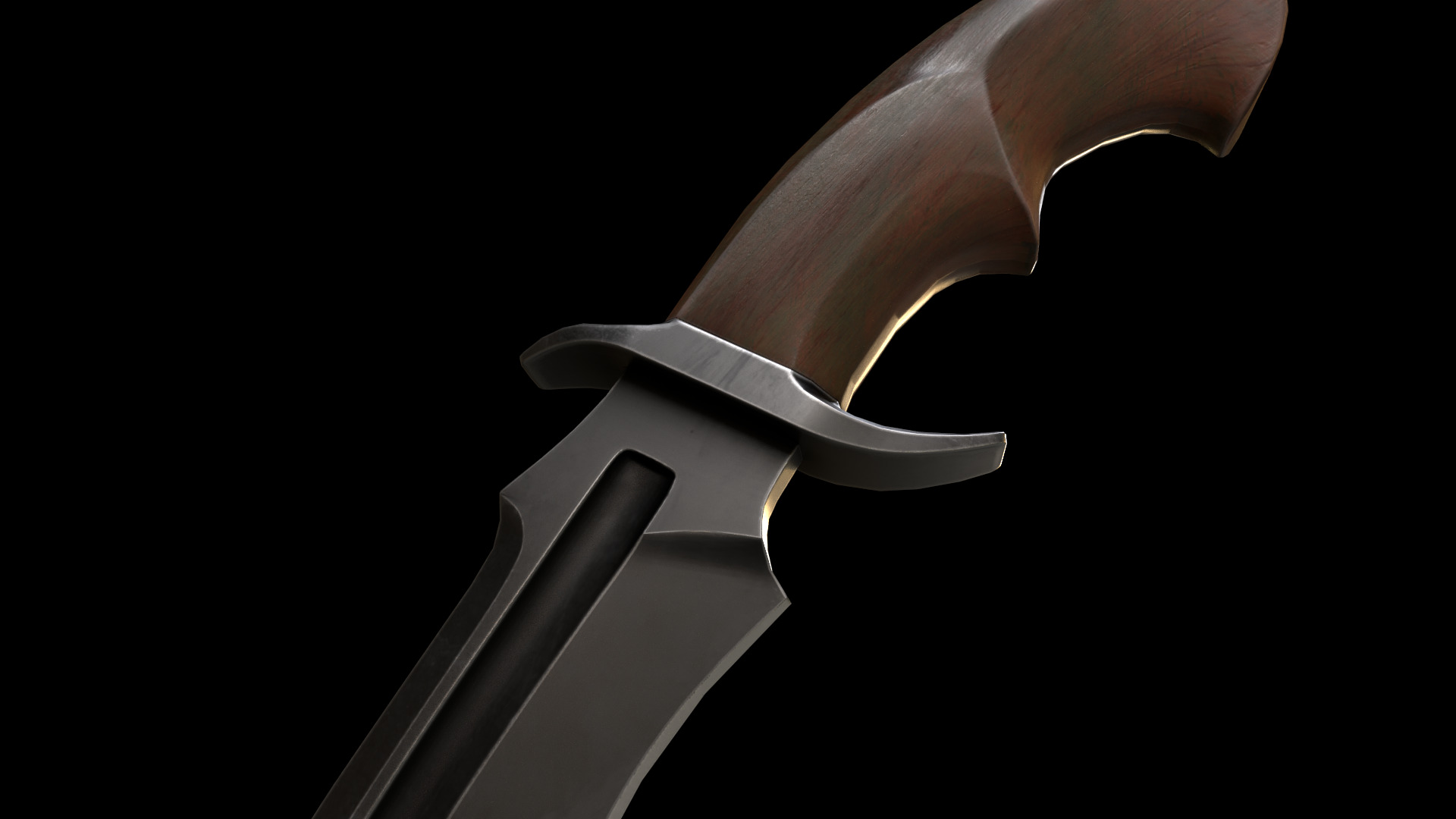 KnX knive lowPoly Low-poly 3D model_18