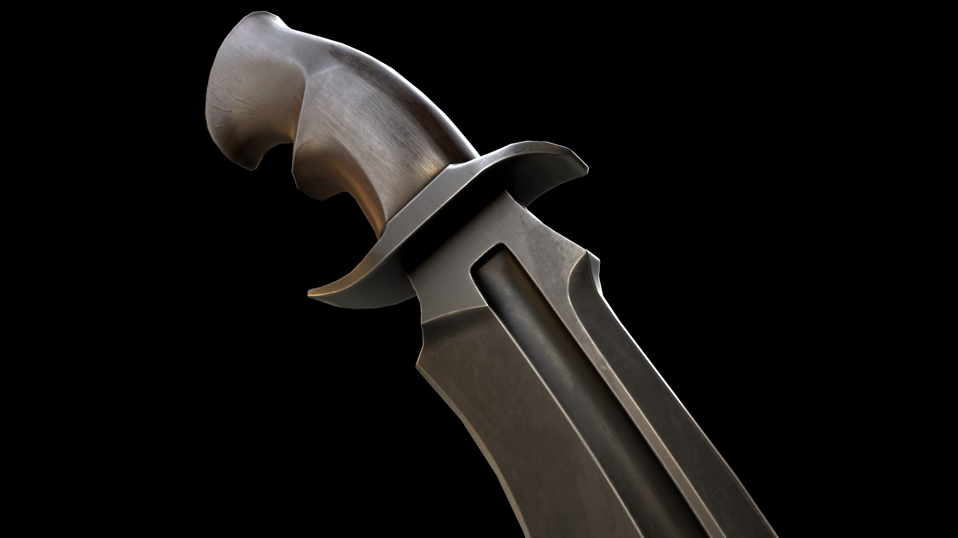 KnX knive lowPoly Low-poly 3D model_16