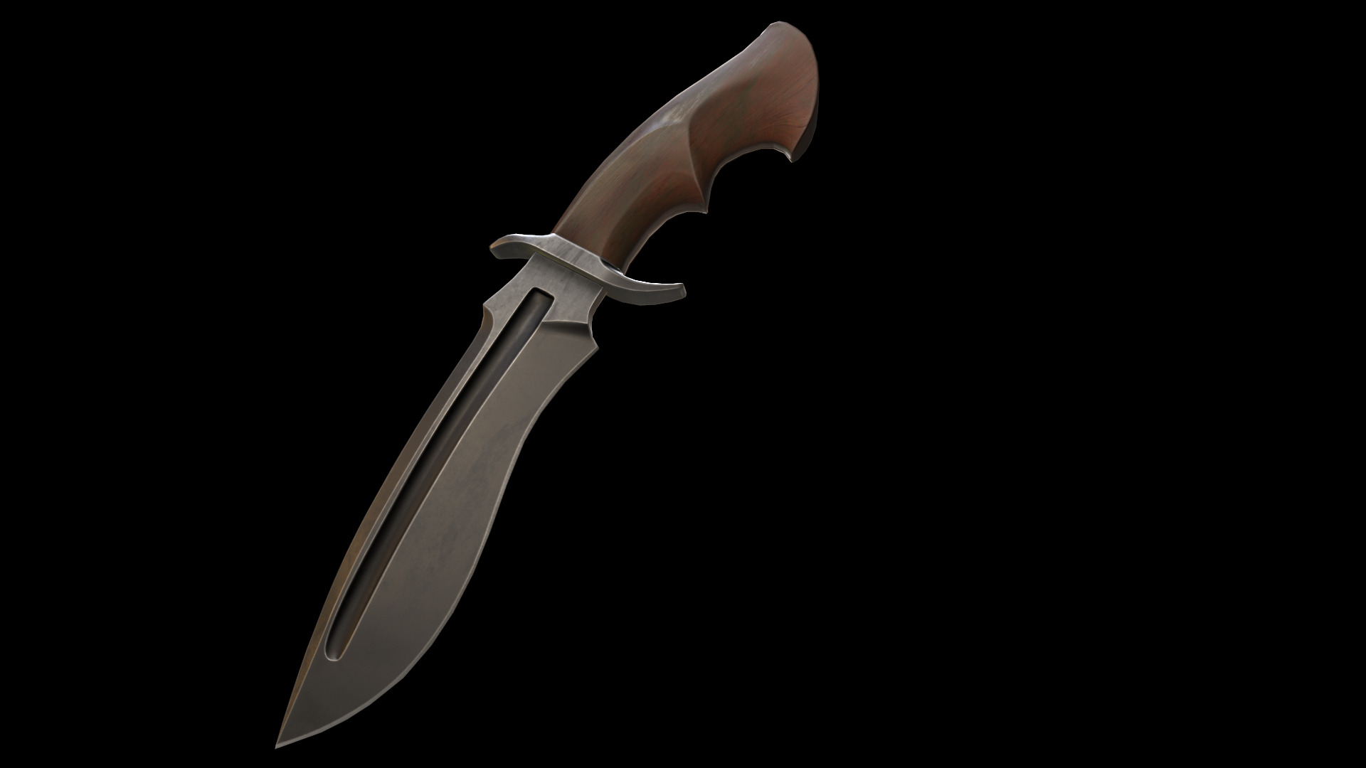 KnX knive lowPoly Low-poly 3D model_7