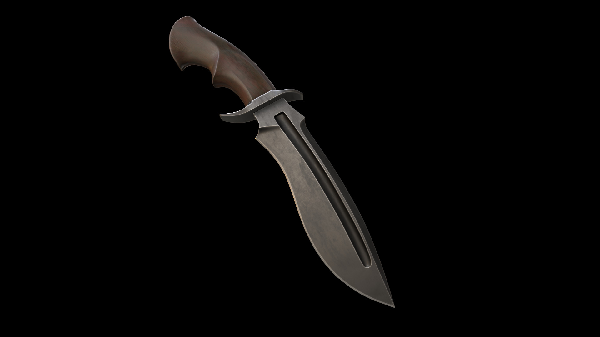 KnX knive lowPoly Low-poly 3D model_20