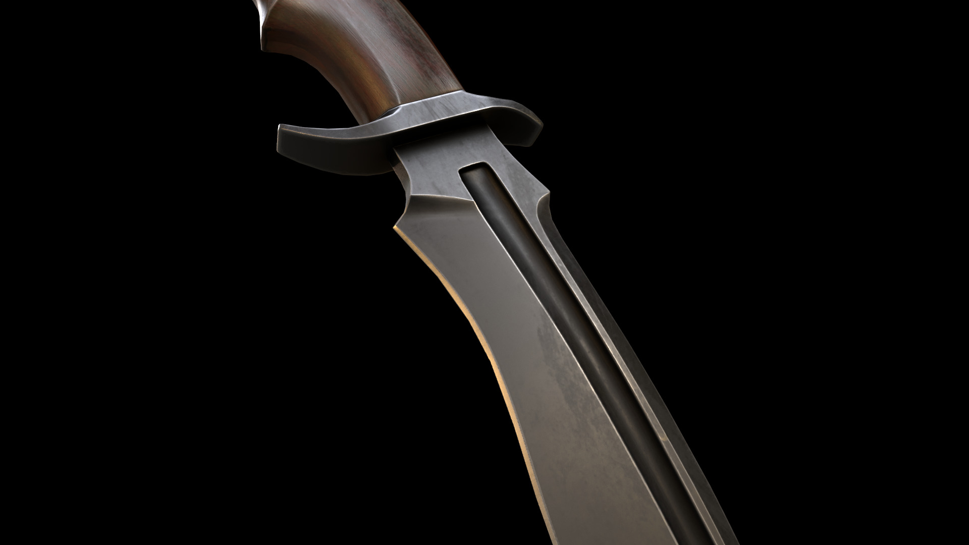 KnX knive lowPoly Low-poly 3D model_13