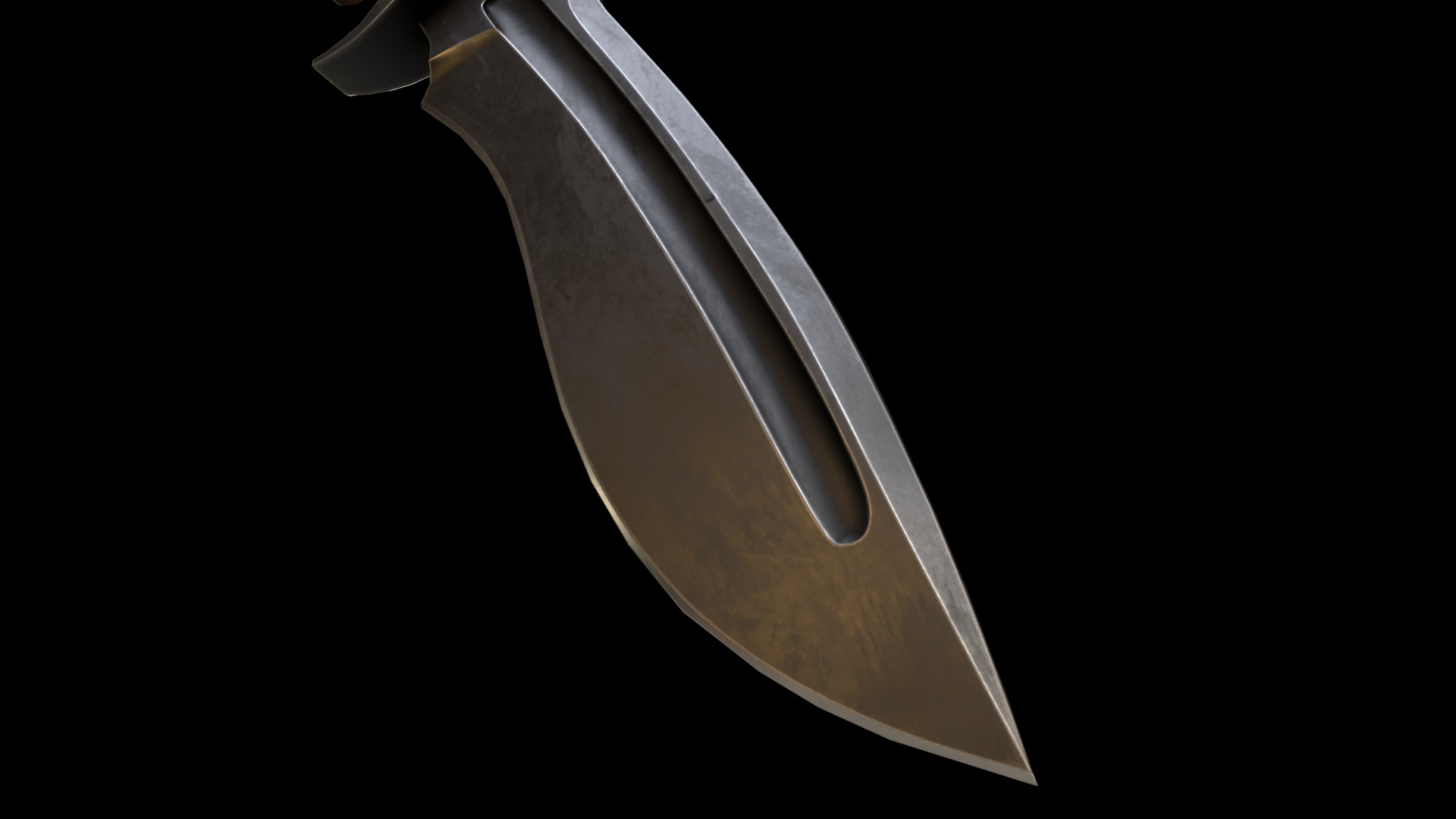 KnX knive lowPoly Low-poly 3D model_15