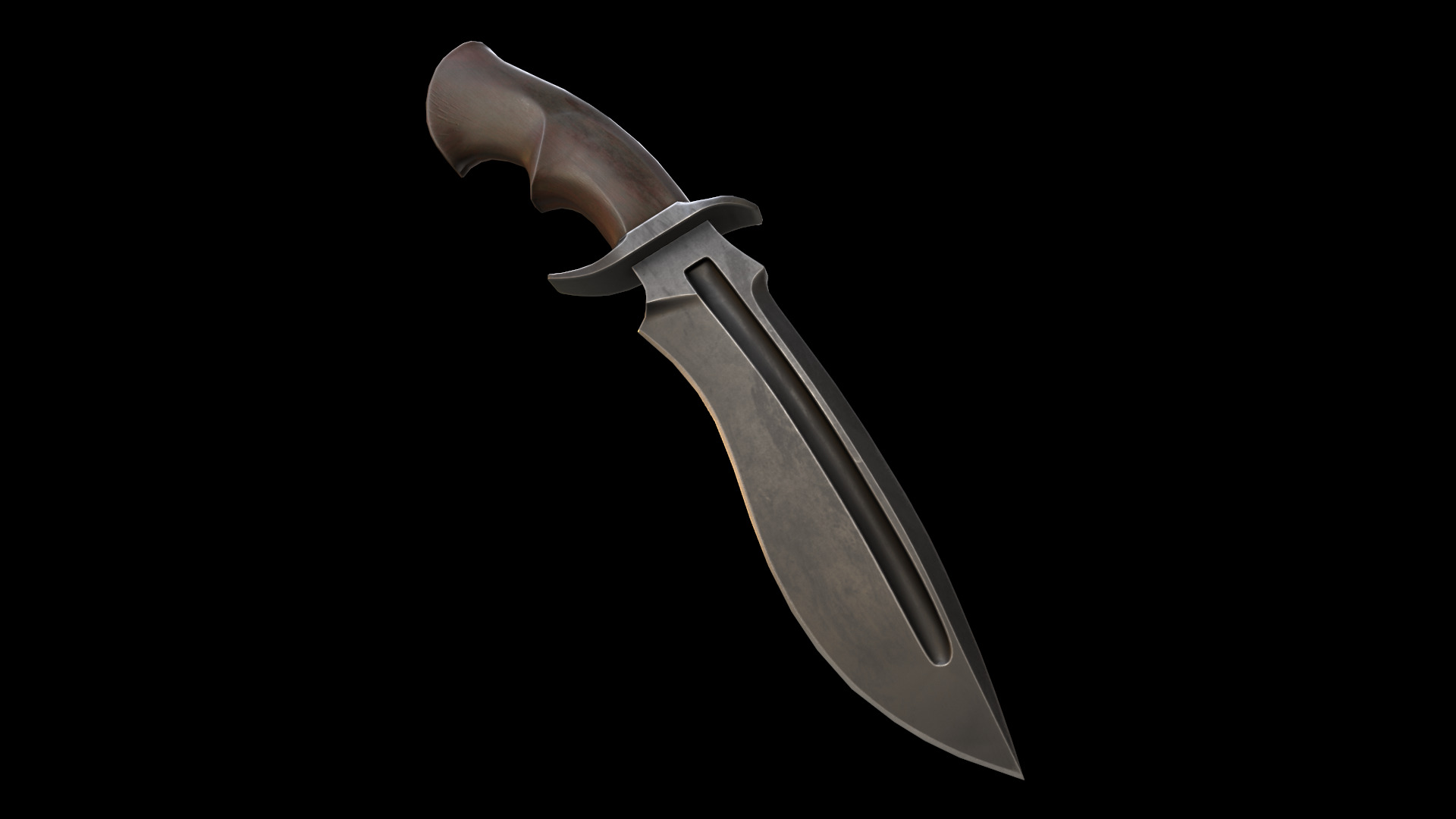 KnX knive lowPoly Low-poly 3D model_5