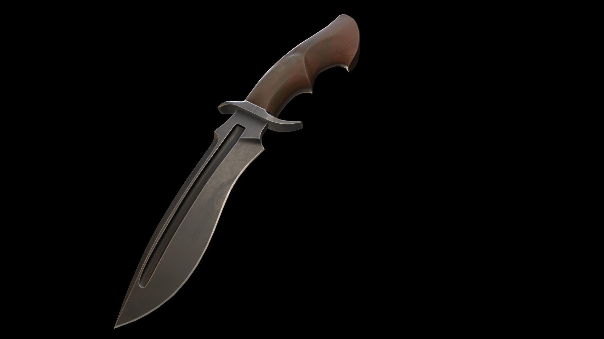 KnX knive lowPoly Low-poly 3D model_8