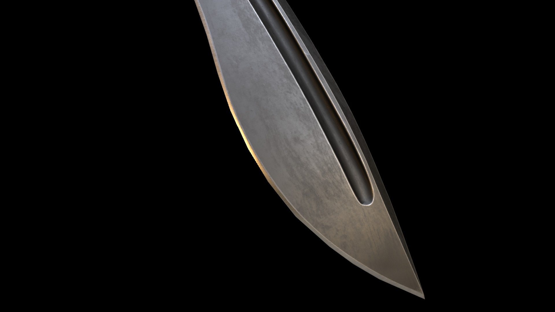 KnX knive lowPoly Low-poly 3D model_14