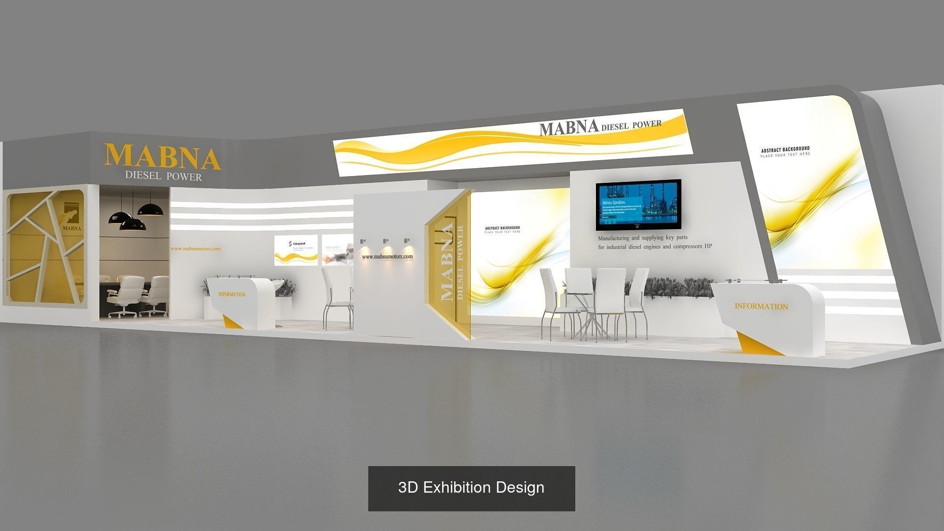10 Exhibition Stand Stall Booth 3D Model Collection _2