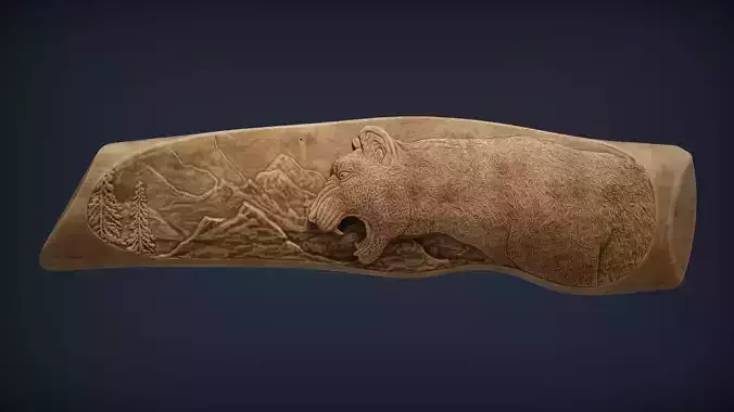 Leopard Knife Handle