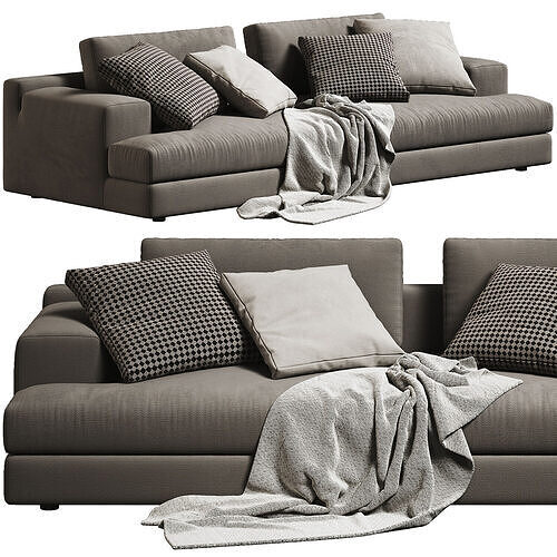 Miloe Sofa 2 Seats 02 3D model