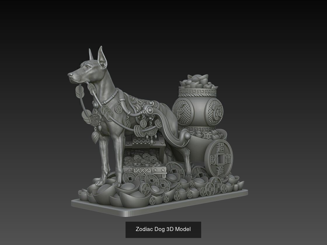 12 Chinese Zodiac 3D Models 3D Model Collection_1