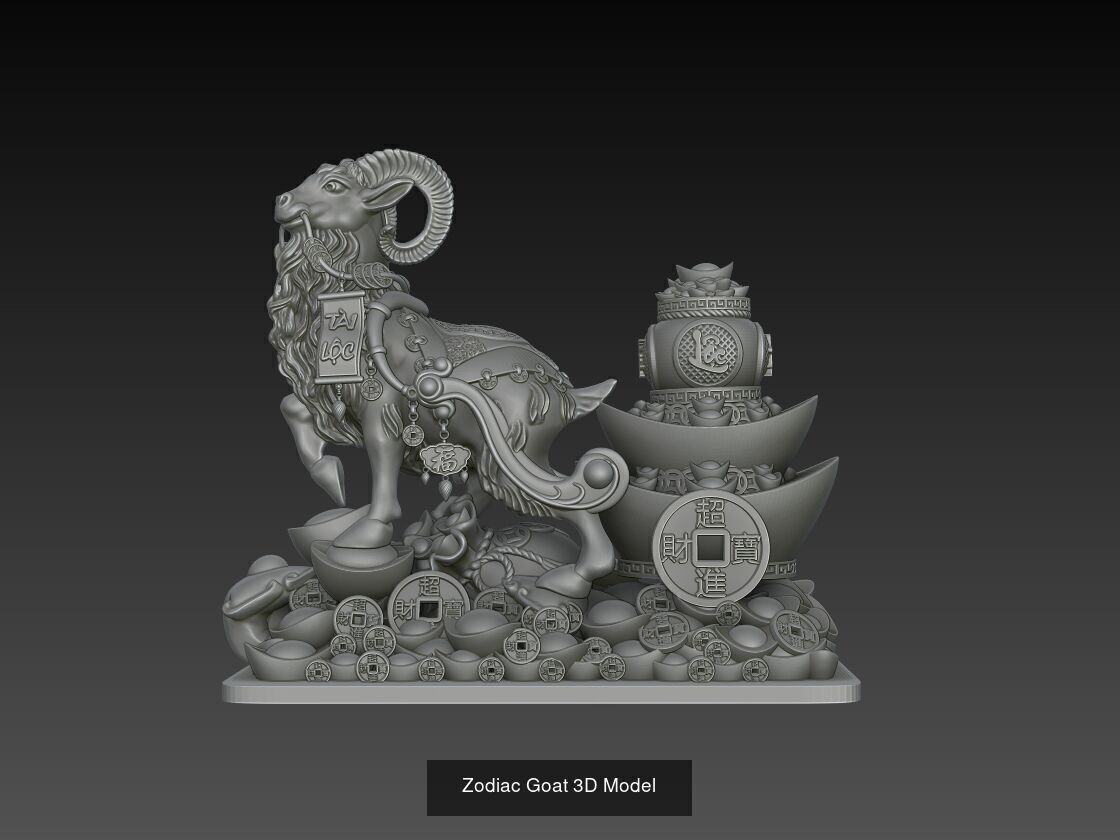12 Chinese Zodiac 3D Models 3D Model Collection_4
