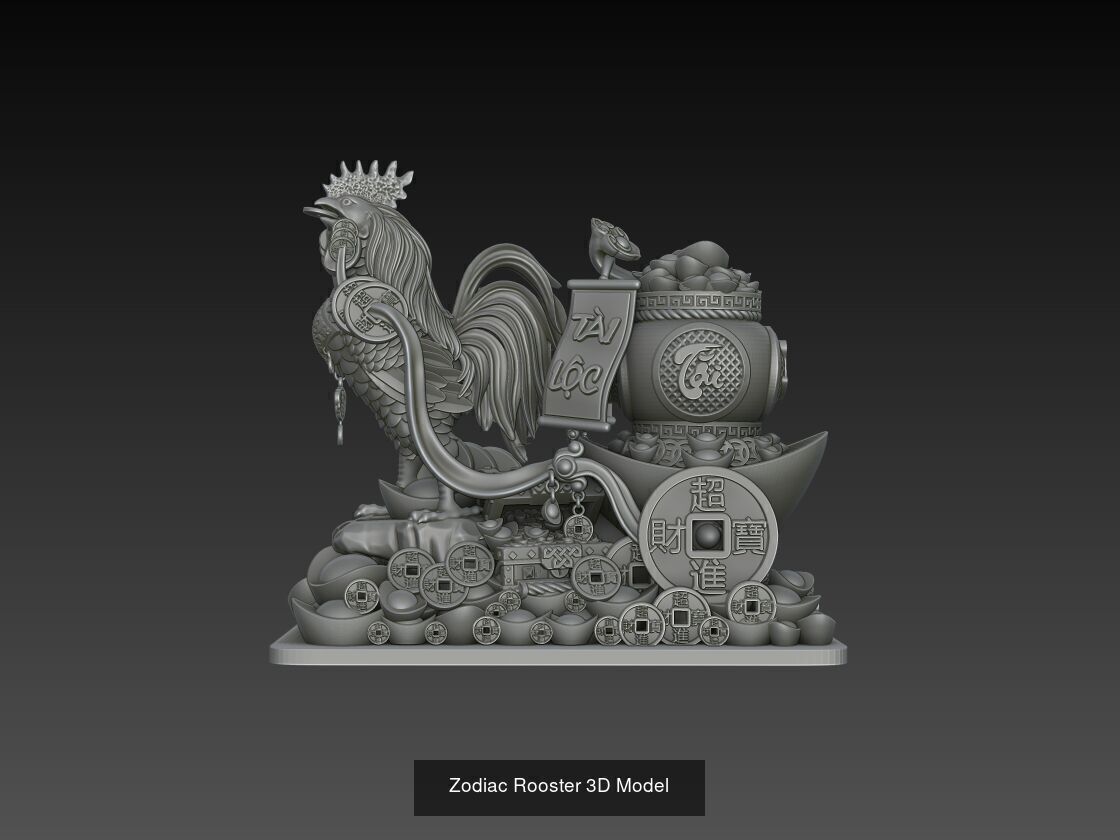 12 Chinese Zodiac 3D Models 3D Model Collection_5
