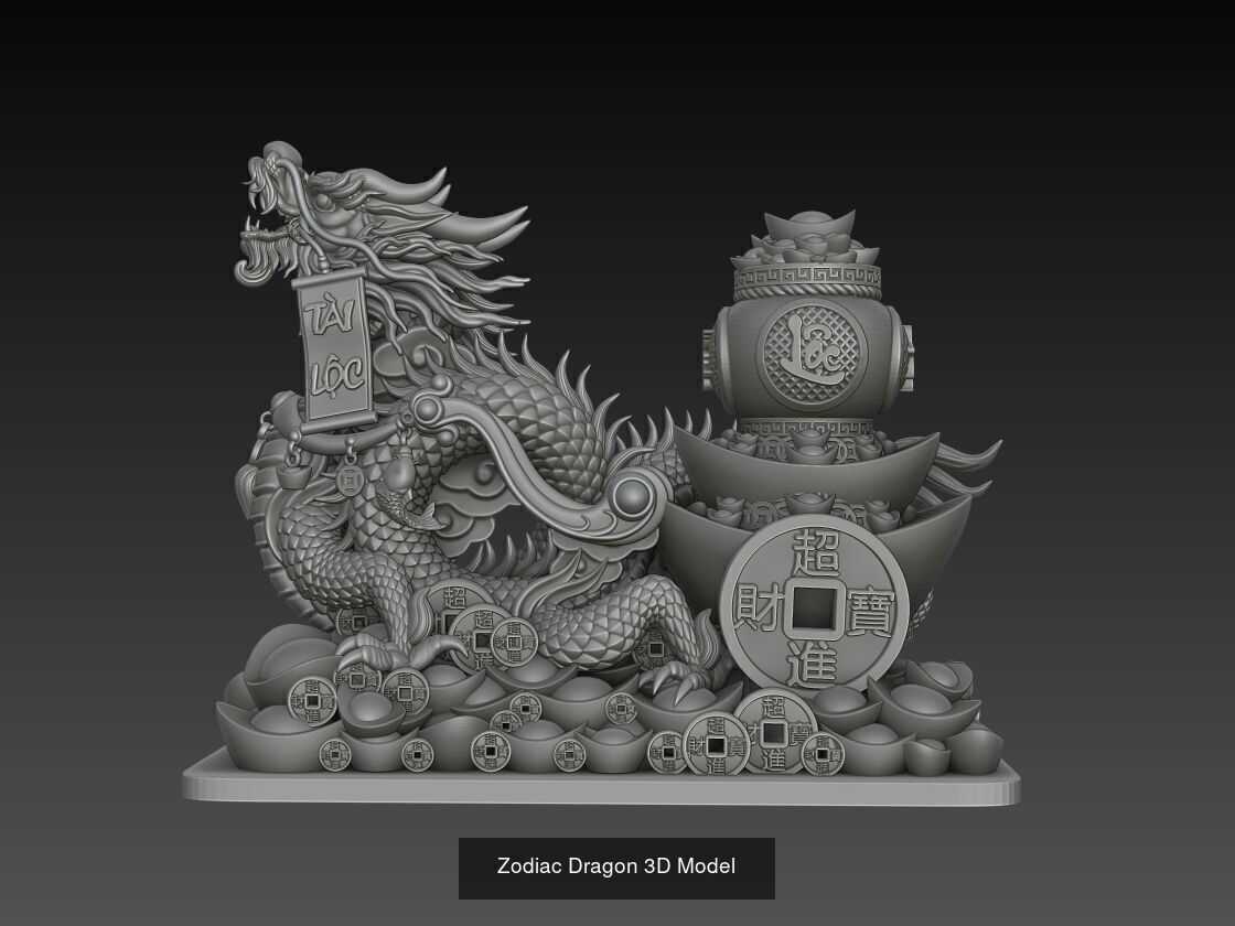 12 Chinese Zodiac 3D Models 3D Model Collection_11