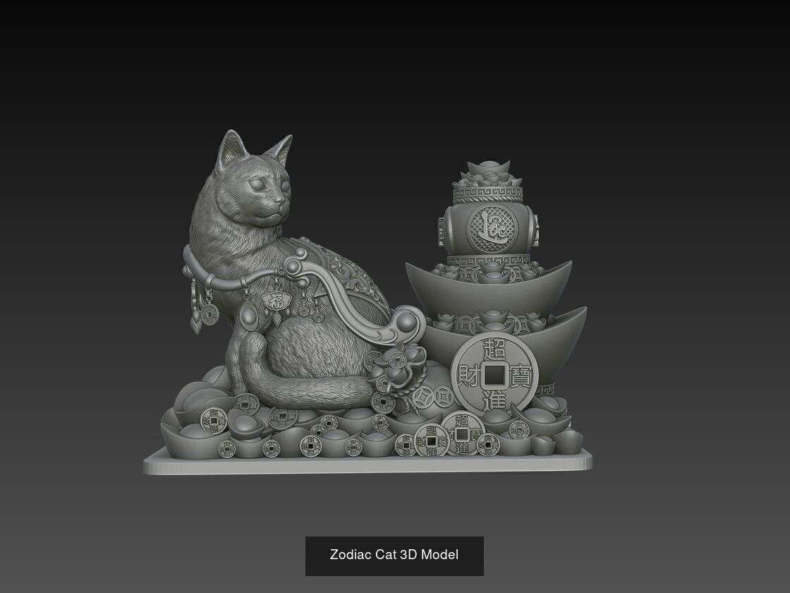 12 Chinese Zodiac 3D Models 3D Model Collection_8