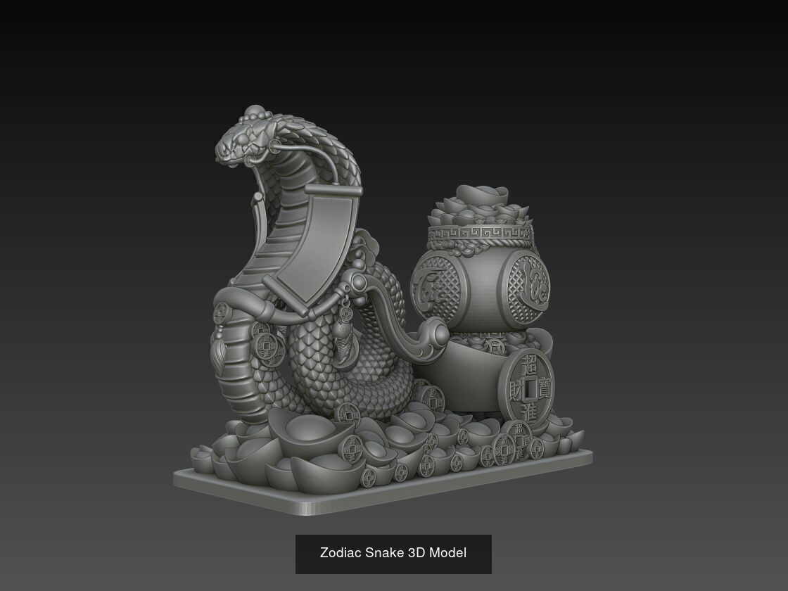 12 Chinese Zodiac 3D Models 3D Model Collection_10